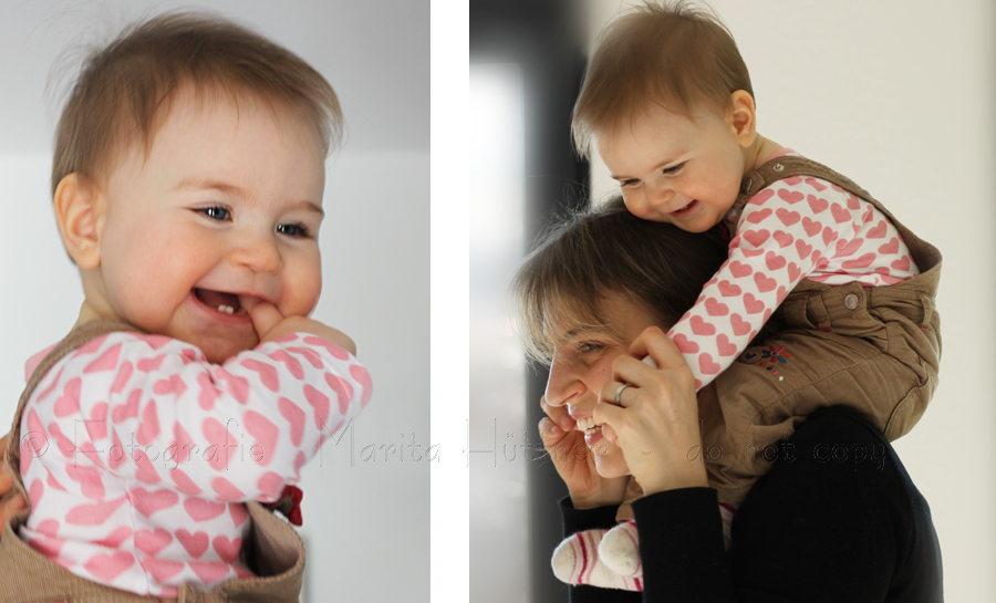 kleines Mädchen lacht. Schöne Babyfotos